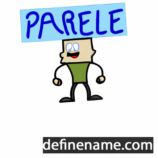 cartoon of the name Parelee