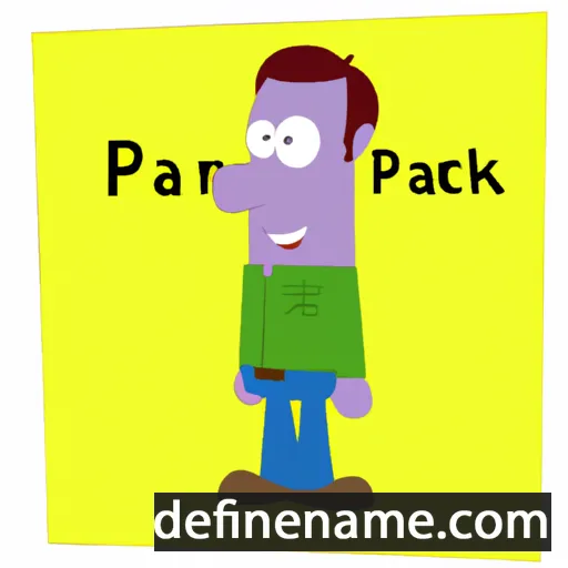 cartoon of the name Parick