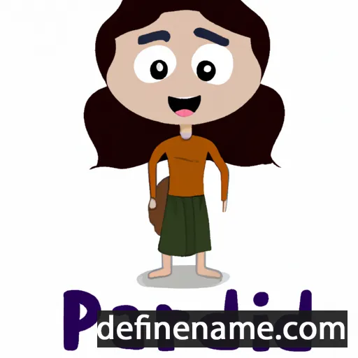 cartoon of the name Paridhi