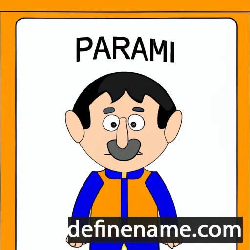 cartoon of the name Parimal