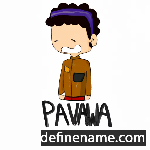 cartoon of the name Pariwana