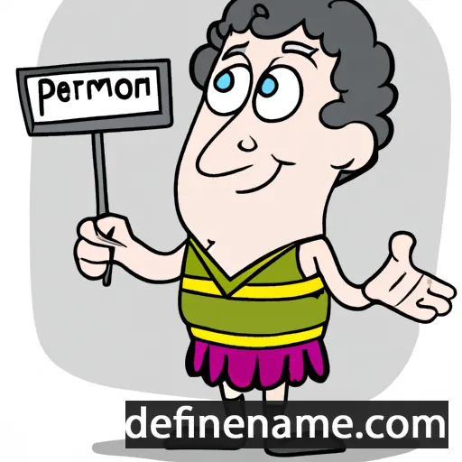 cartoon of the name Parmenion