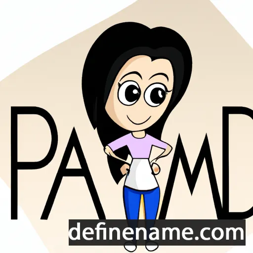 cartoon of the name Parmida