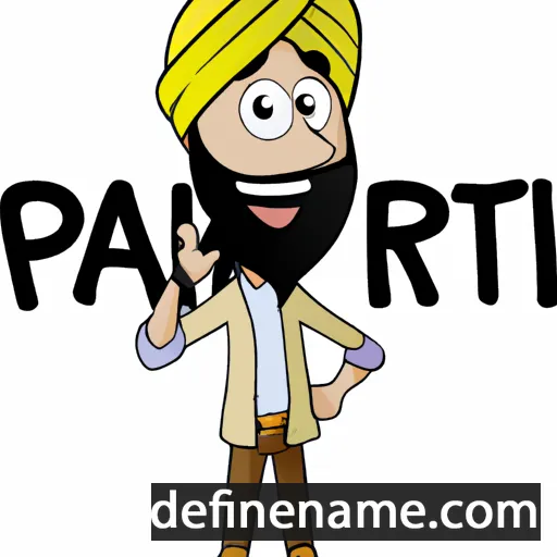 cartoon of the name Parmjit