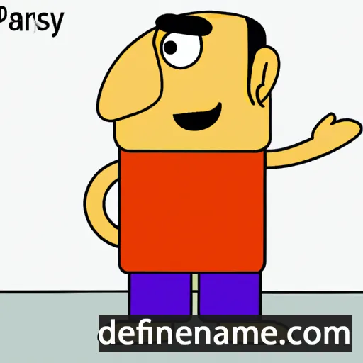 cartoon of the name Parsay