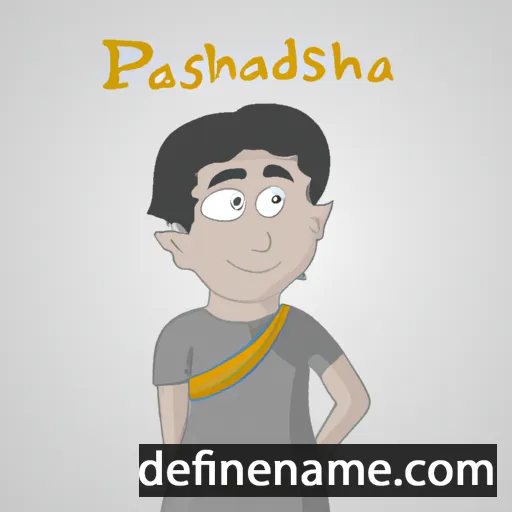 cartoon of the name Parshandatha