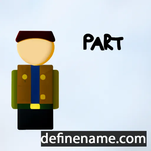 cartoon of the name Parten