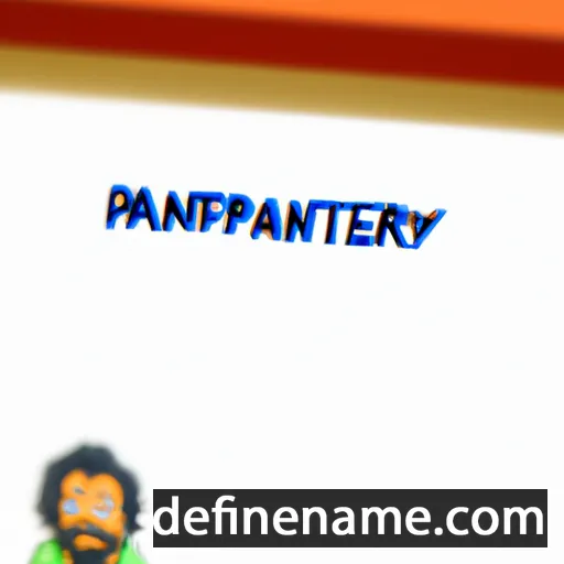 cartoon of the name Parthenya