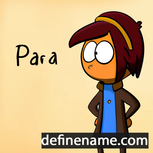 cartoon of the name Parva