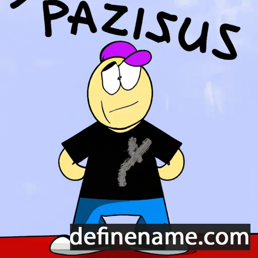 cartoon of the name Paryzjusz