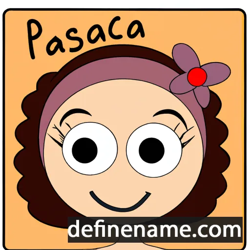 cartoon of the name Pascala