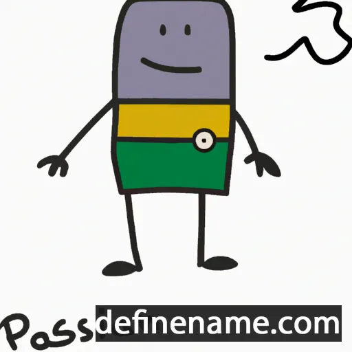 cartoon of the name Pascalin