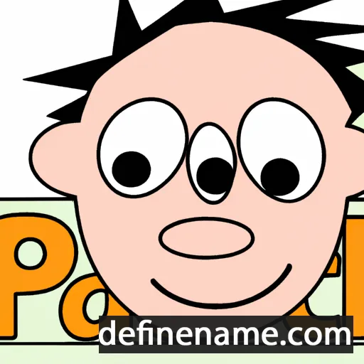 cartoon of the name Pasche