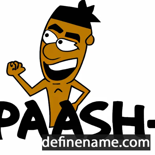 cartoon of the name Pash