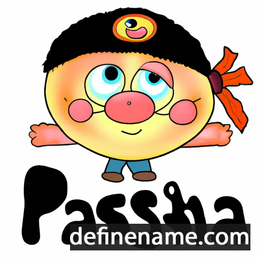 cartoon of the name Pashka