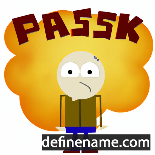 cartoon of the name Pask