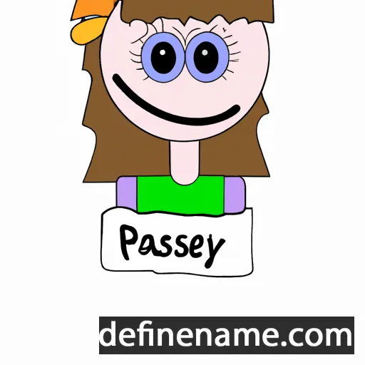 cartoon of the name Pasley