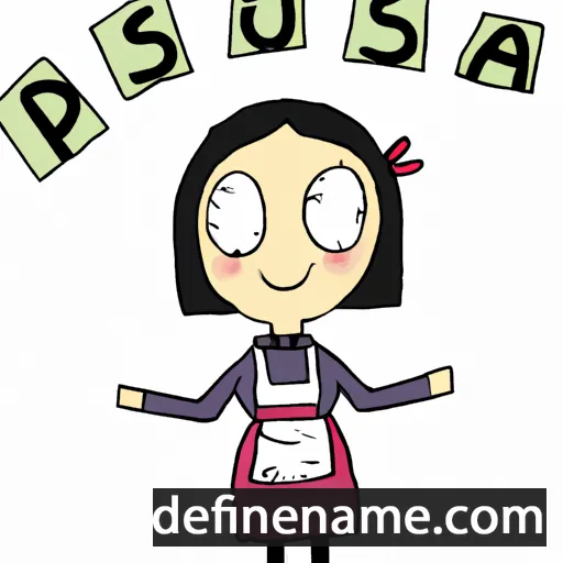 cartoon of the name Pasquala