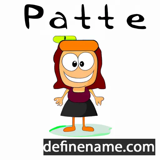 cartoon of the name Patie