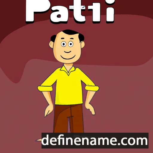 cartoon of the name Patil