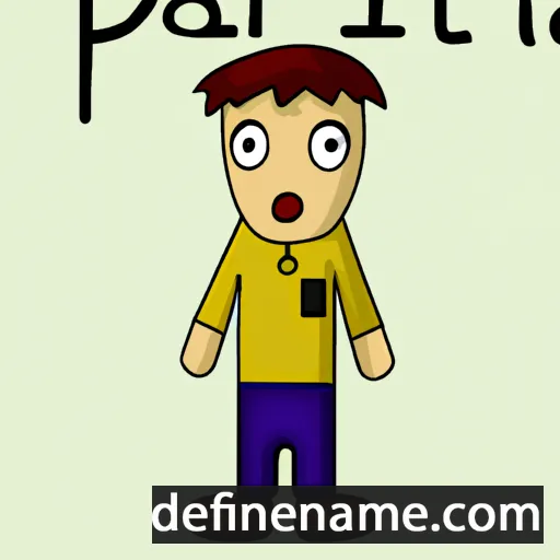 cartoon of the name Patrìtziu