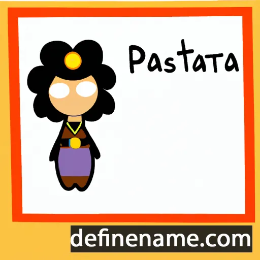 cartoon of the name Patrishia