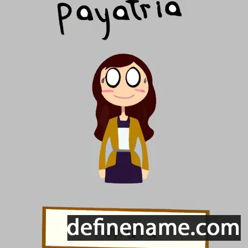 cartoon of the name Patrynia