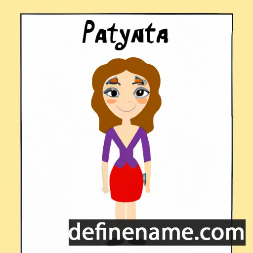 cartoon of the name Patrysia