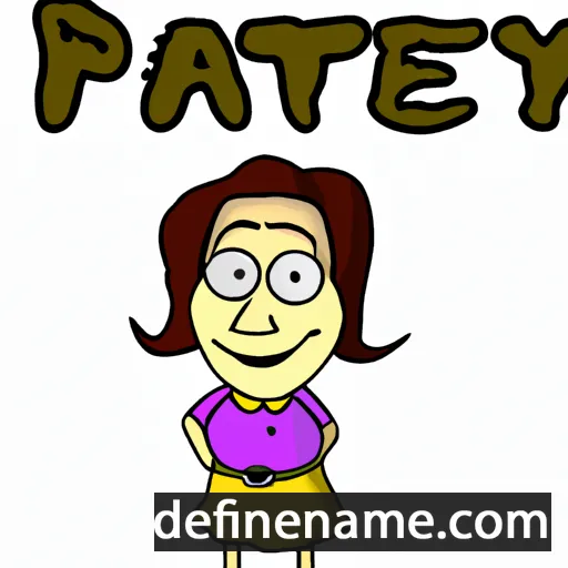 cartoon of the name Pattye