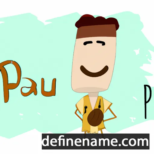 cartoon of the name Pau