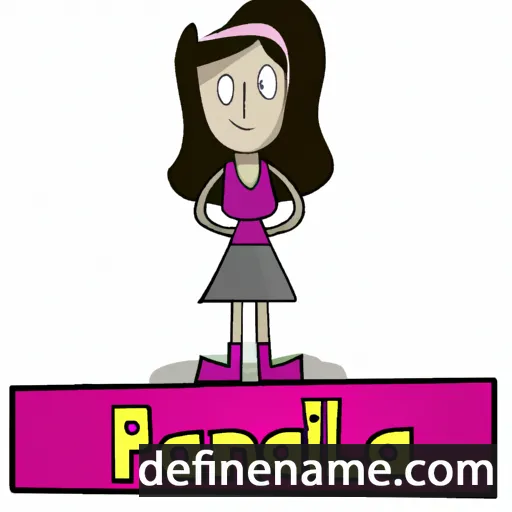 cartoon of the name Paulaina