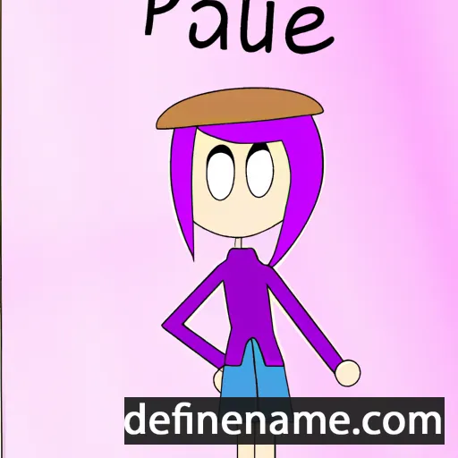 cartoon of the name Paulīne