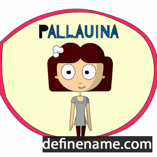 cartoon of the name Pauliana