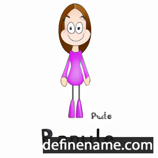 cartoon of the name Pauliine