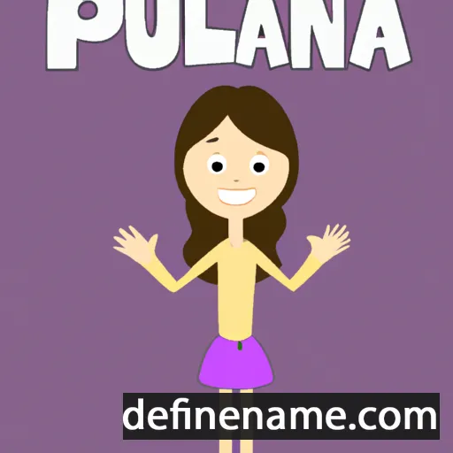 cartoon of the name Pauliña