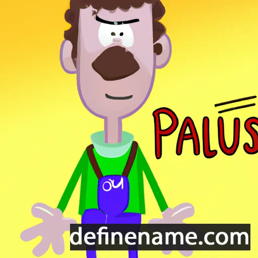 cartoon of the name Paulis