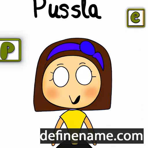 cartoon of the name Paulisa