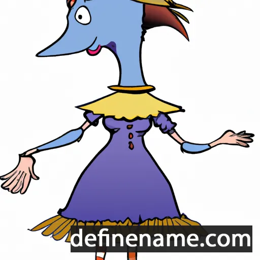 cartoon of the name Paurnina