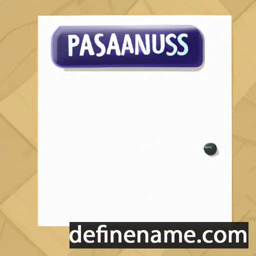 cartoon of the name Pausanias