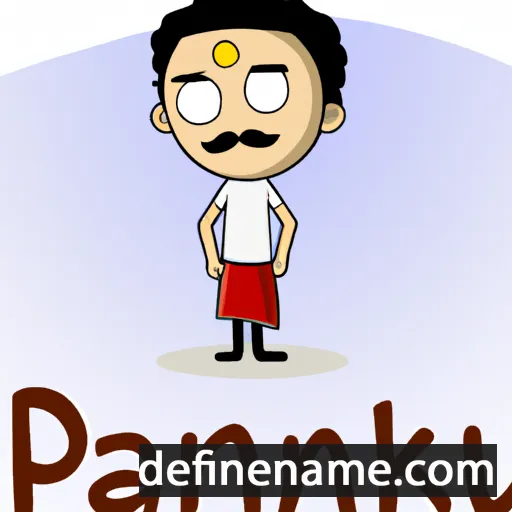 cartoon of the name Pavankumar