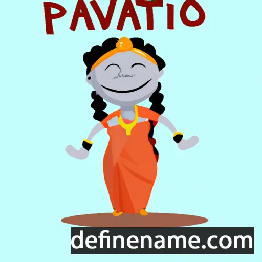 cartoon of the name Pavati