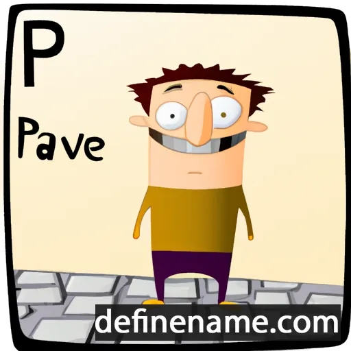 cartoon of the name Pave