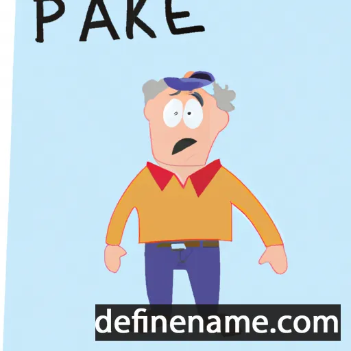 cartoon of the name Pavlek