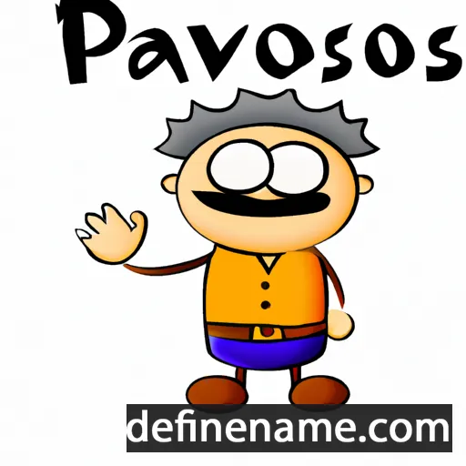 cartoon of the name Pavstos