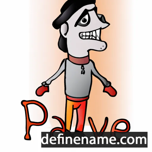 cartoon of the name Pavyel