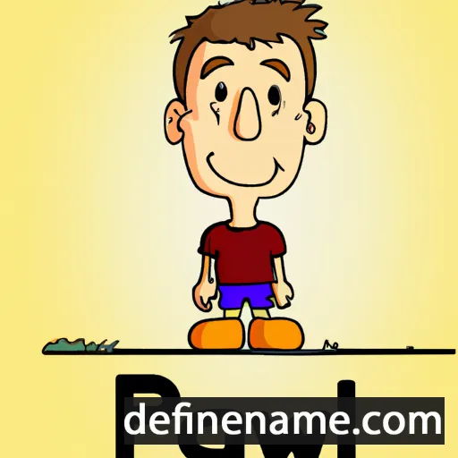 cartoon of the name Pawel