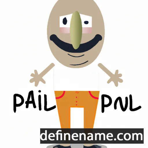 cartoon of the name Pawil