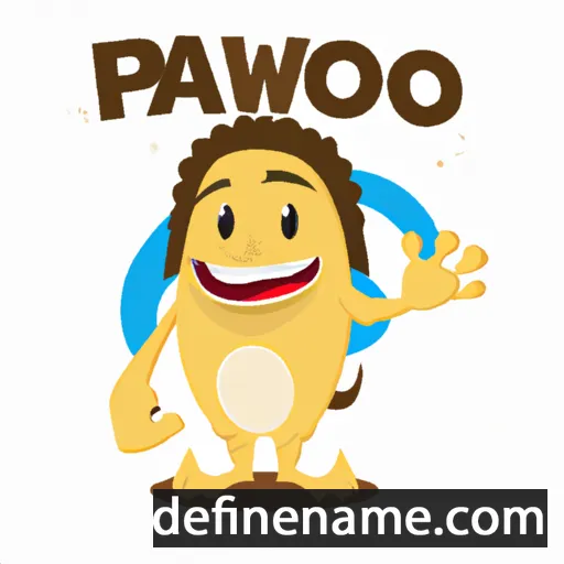 cartoon of the name Pawiro