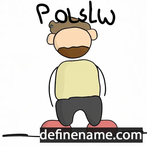 cartoon of the name Pawůł