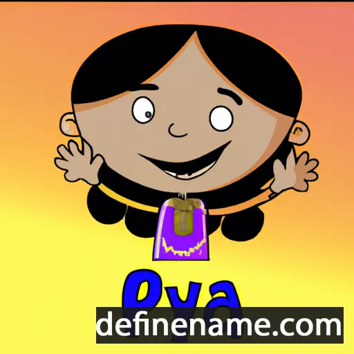 cartoon of the name Payal